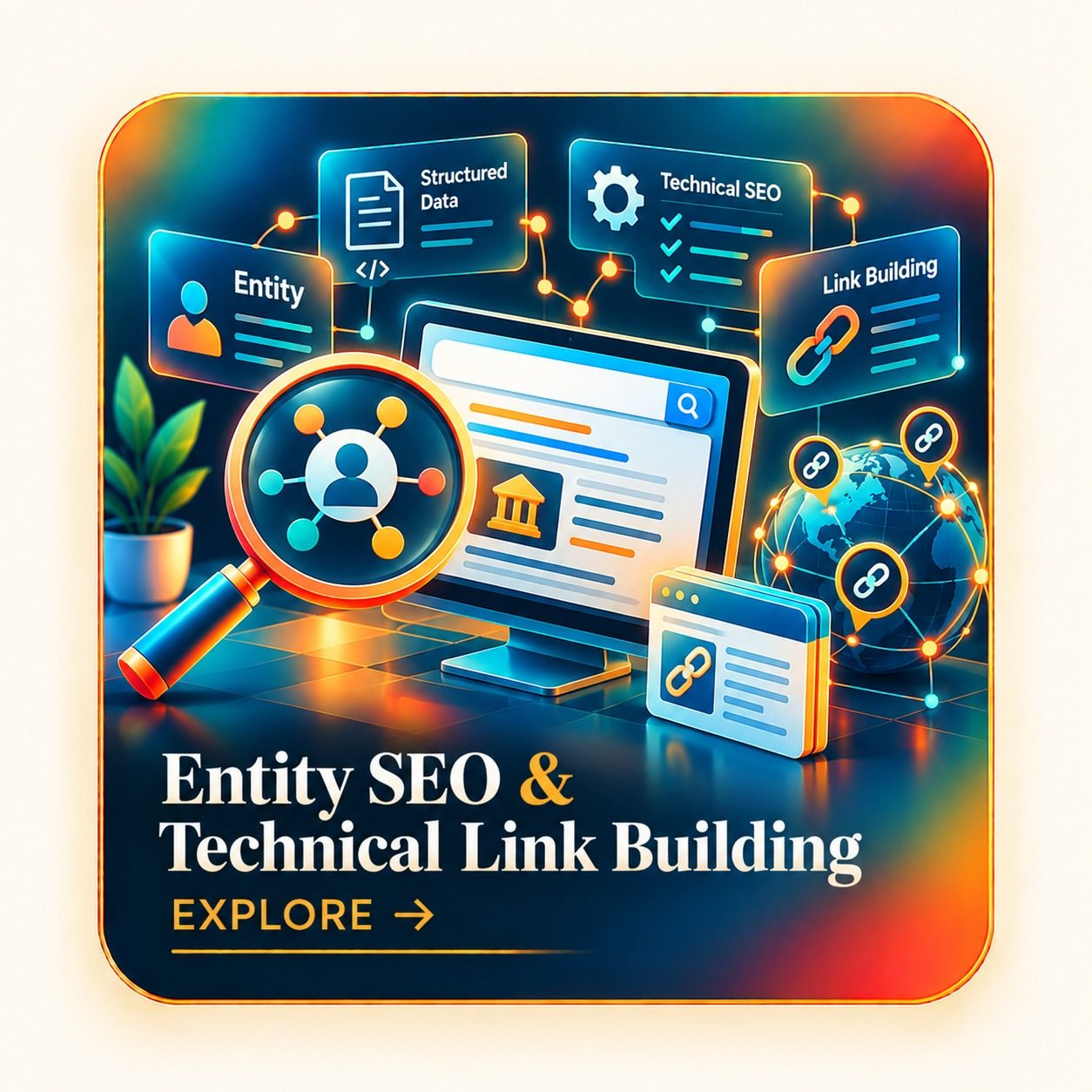 Entity SEO & Technical Link Building - Organic Search Rankings